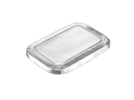 Aluminium deksel 160x110mm rechthoek (doos à 1000st)
