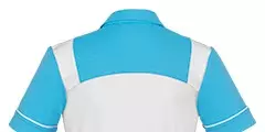 Zorgjas Carmen Wit/Blauw De Berkel Dames Achterkant