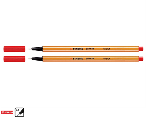 Fineliner Stabilo Point 88/40 Rood