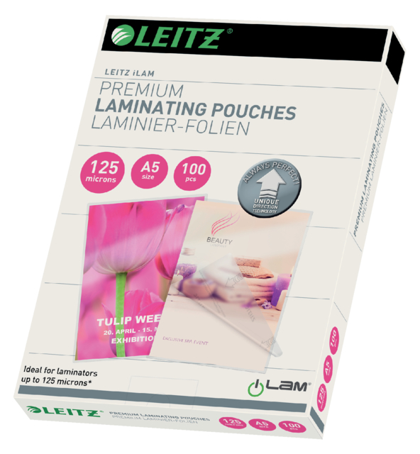 Lamineerhoes Leitz 7493 A5 2x125mu (doos à 100st)
