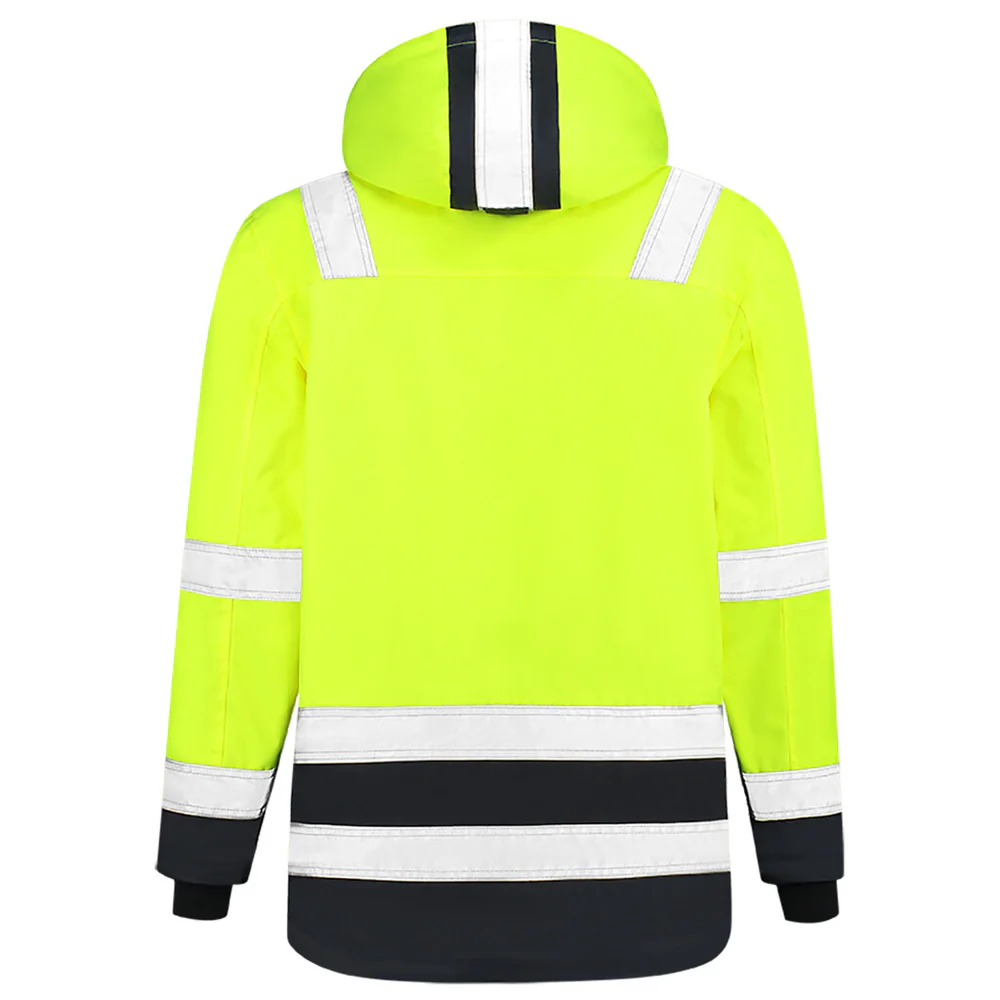 Parka high vis bicolor geel/marine 403020