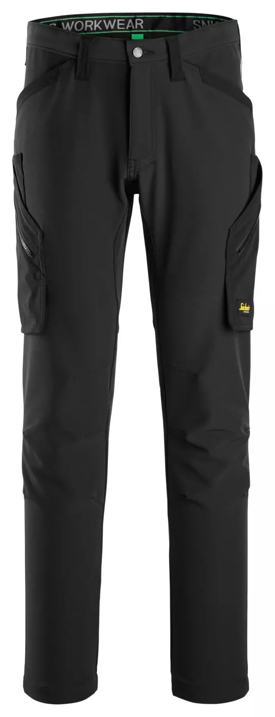 Werkbroek heren stretch zonder kniezakken zwart Snickers 6873
