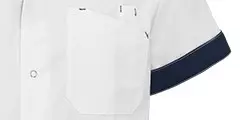 Zorgjas Livio Wit/Marine De Berkel Unisex Borstzak