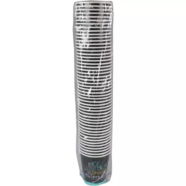 Milkshake Beker ICE is (N)ICE Zwart/blauw 1000 stuks