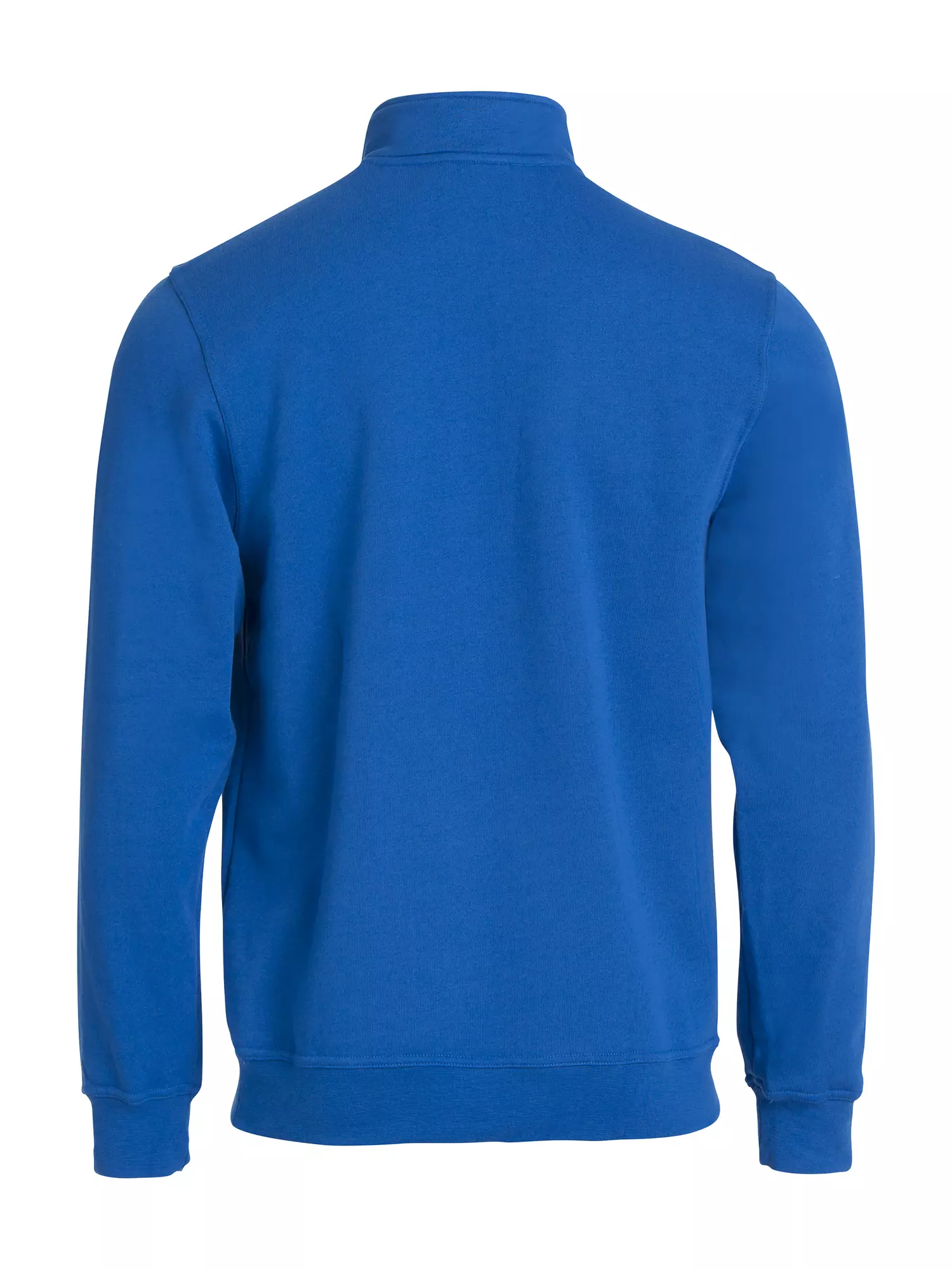 Sweater Basic half zip kobaltblauw