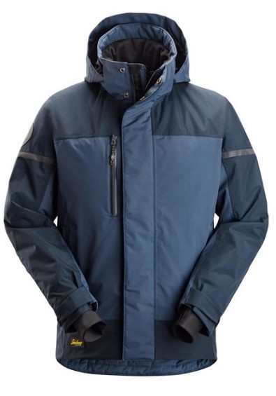 Winterjas AllroundWork waterproof marine/donker marine 1112