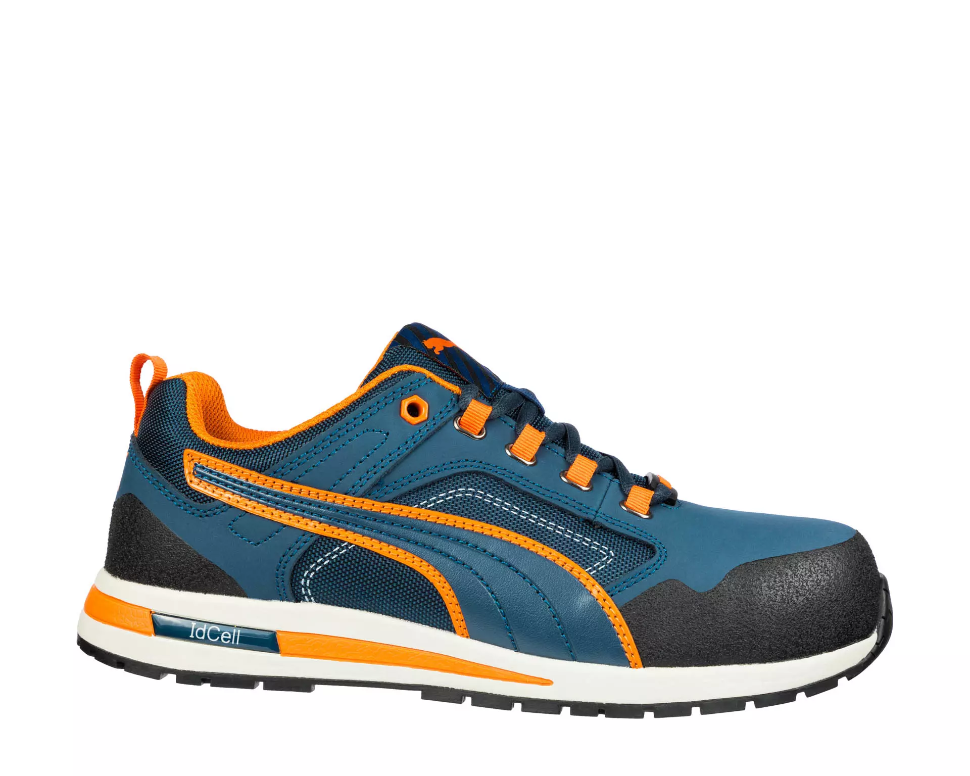Puma Crosstwist Low S3 veiligheidsschoen Blauw/Oranje