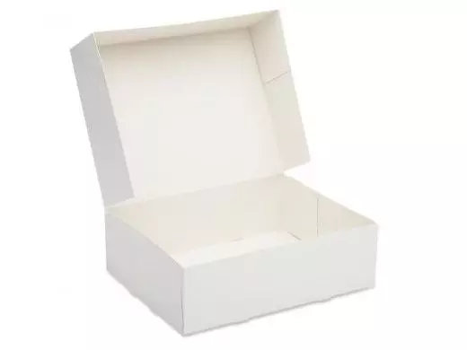 Gebaksdoos blanco no.5 26x20x8cm (pak à 10st)