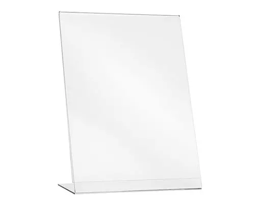 Kaarthouder A4 Met L-Voet Transparant