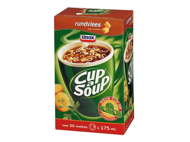 Cup A Soup Rundvlees (doos à 21st)