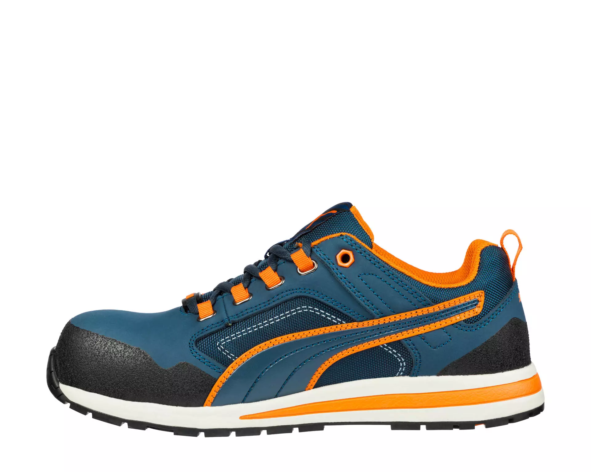 Puma Crosstwist Low S3 veiligheidsschoen Blauw/Oranje