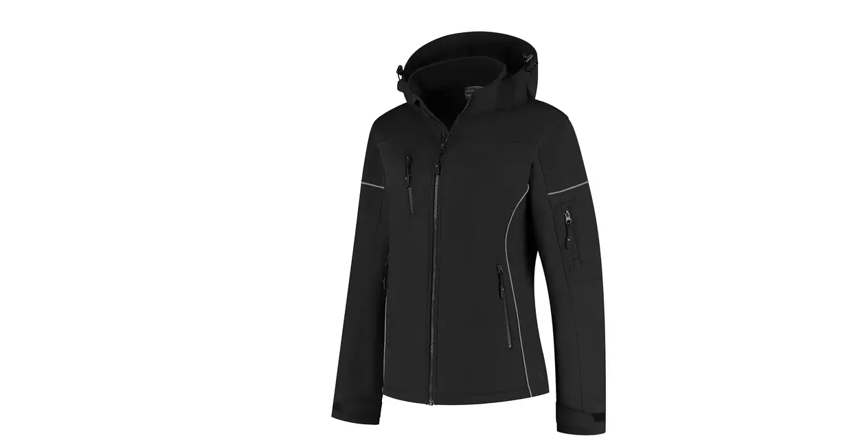 Softshell jas Curtis dames zwart/grijs