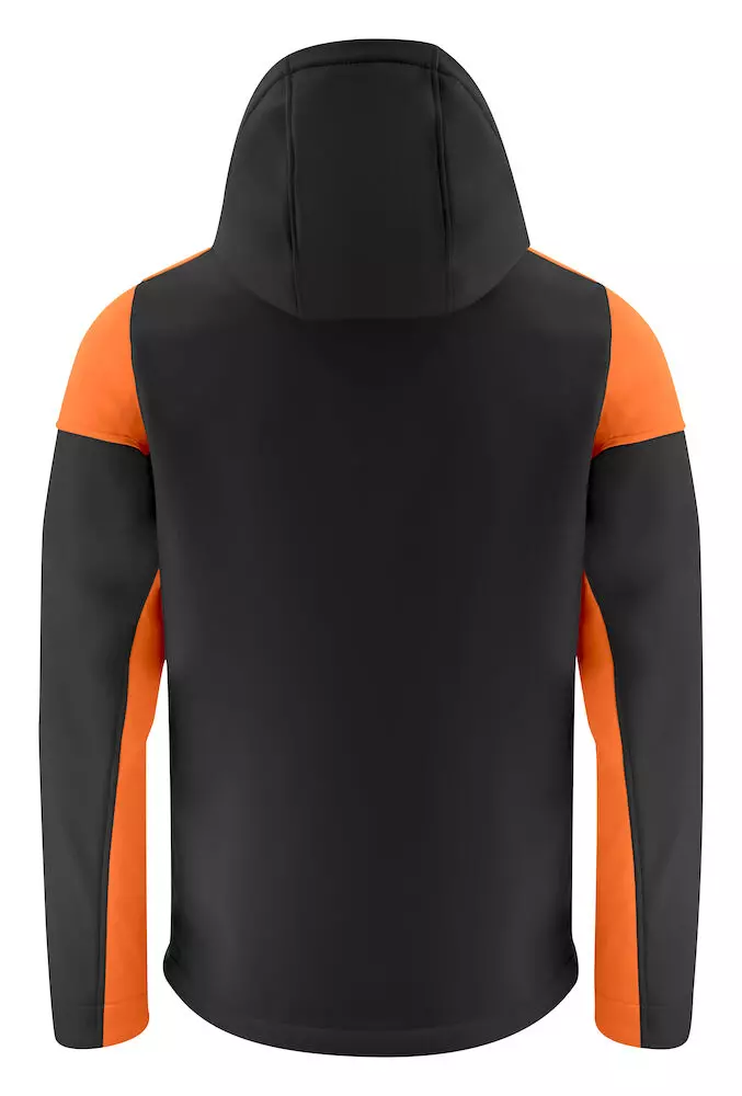 Softshell jas heren Prime zwart/oranje Printer