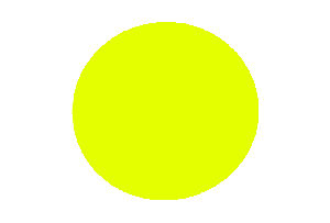 Etiket rond Ø35mm fluor geel