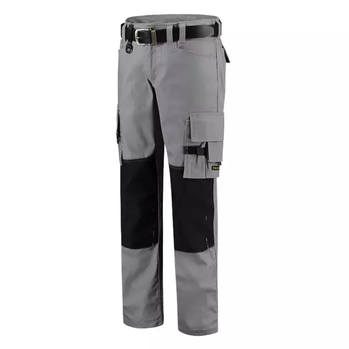 Werkbroek grijs-zwart cordura canvas