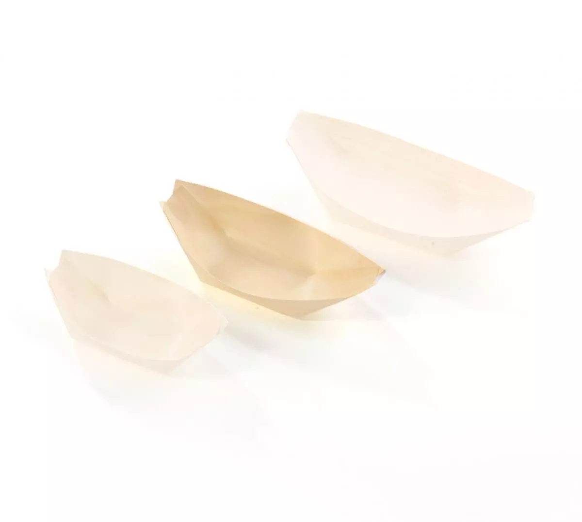 Amuse Bootje Hout 8,5x5,5cm 100 stuks