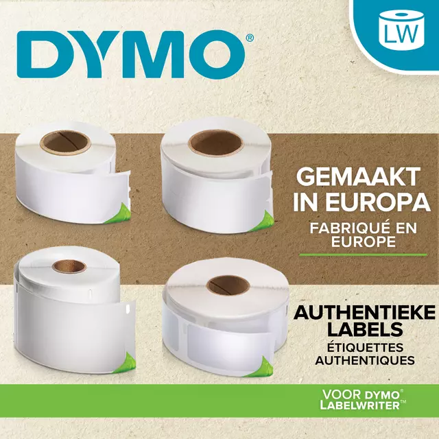 Dymo Label Badge 54x101mm - Wit