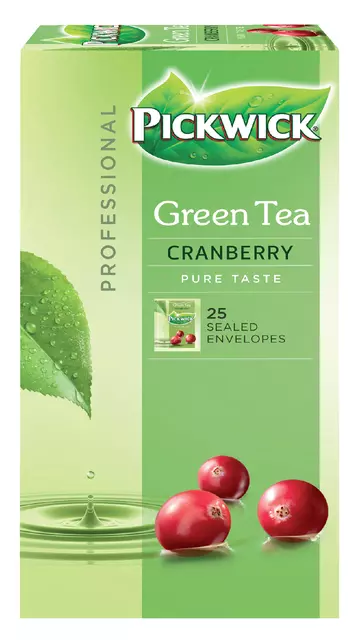 Pickwick Thee Green Cranberry 1,5 gram 75 stuks