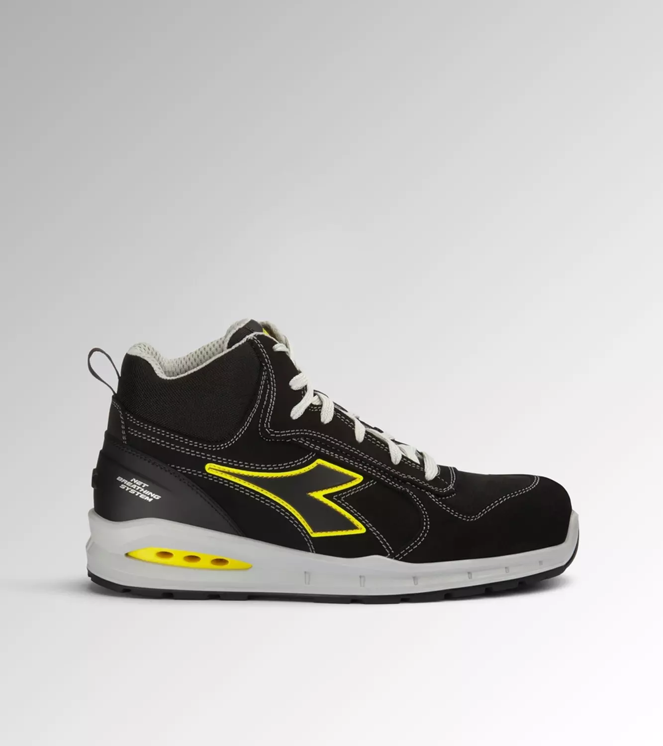Diadora Run Net Airbox Mid S3 Werkschoen Zwart/Wit