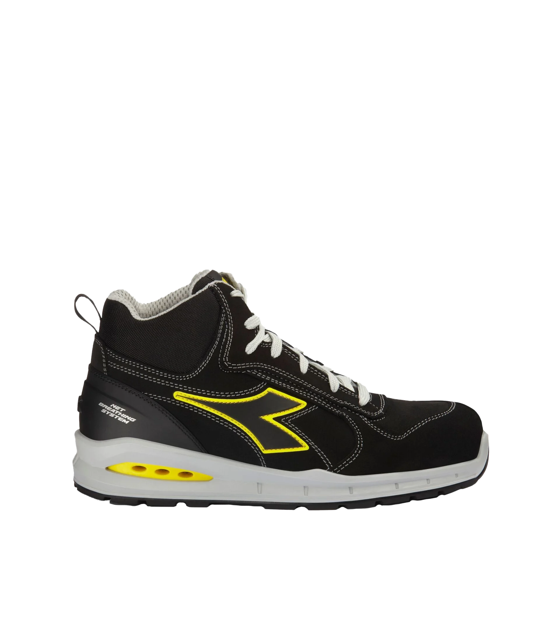 Diadora Run Net Airbox Mid S3 veiligheidsschoen Zwart/Wit