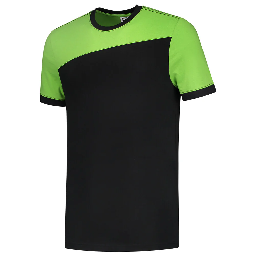 T-shirt Bicolor Naden Black/Lime