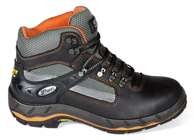 Werkschoen Grisport Safety 71607 L - 33409 S3 hoog S3 zwart-orange