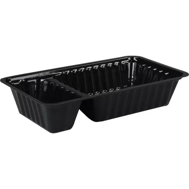 Snackbak A7+ Zwart Met Sausvak 170x95x33mm 1000 stuks