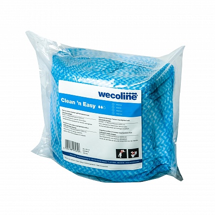 Navulling Clean 'n Easy doek 36x30cm blauw interieurreiniger (doos à 3x150st)