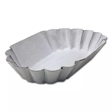 Kartonnen schaaltje geschulpt 10,5x17,5x3cm Ongecoat