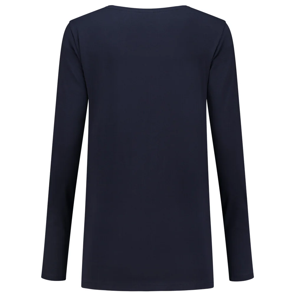 T-shirt lange mouw dames navy