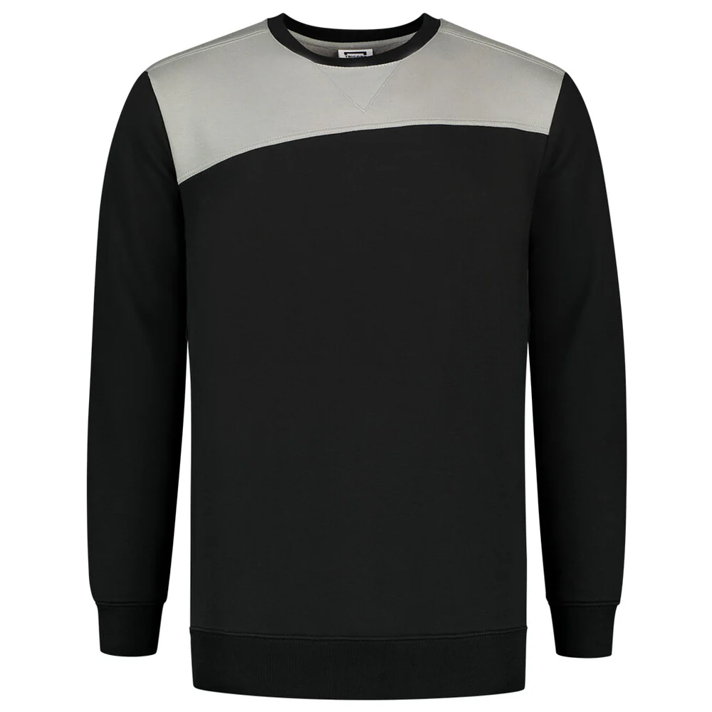 Sweater Bicolor Naden zwart-grijs