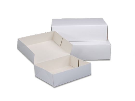 Gebaksdoos blanco no.3 20x14x8cm (pak à 10st)