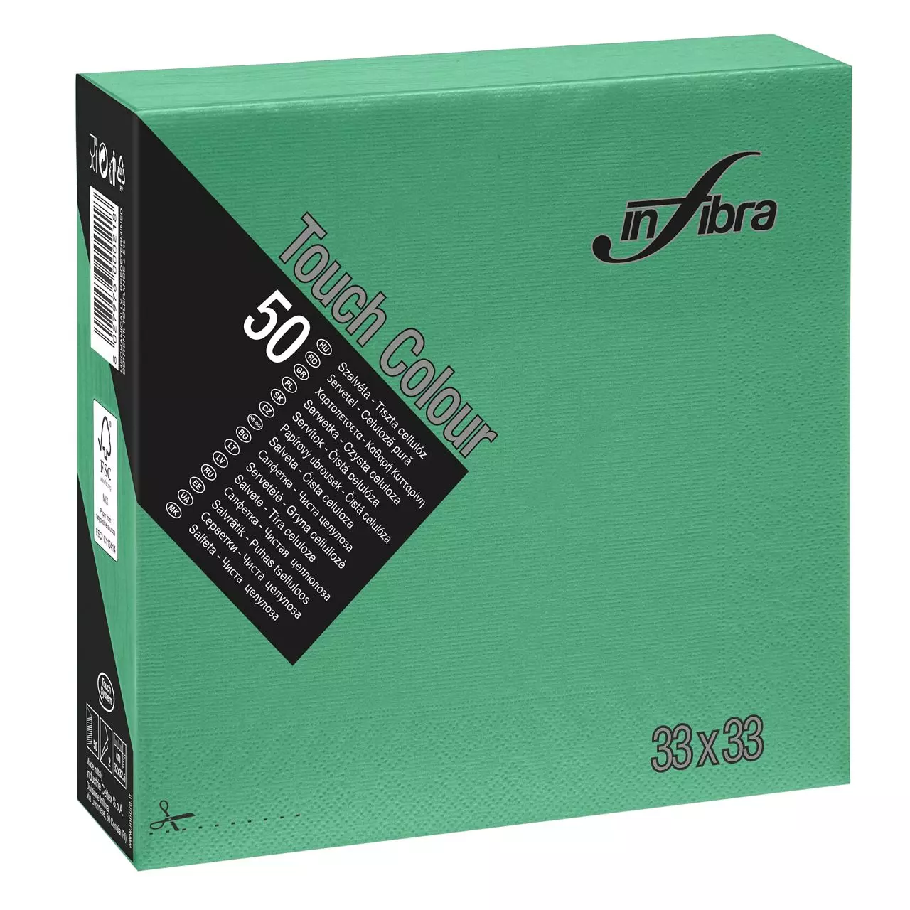 Papieren Servetten Groen 2-laags 33x33cm