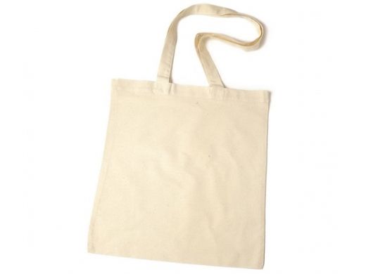 Lusdraagtas katoen 38x42cm beige 140gr/m2