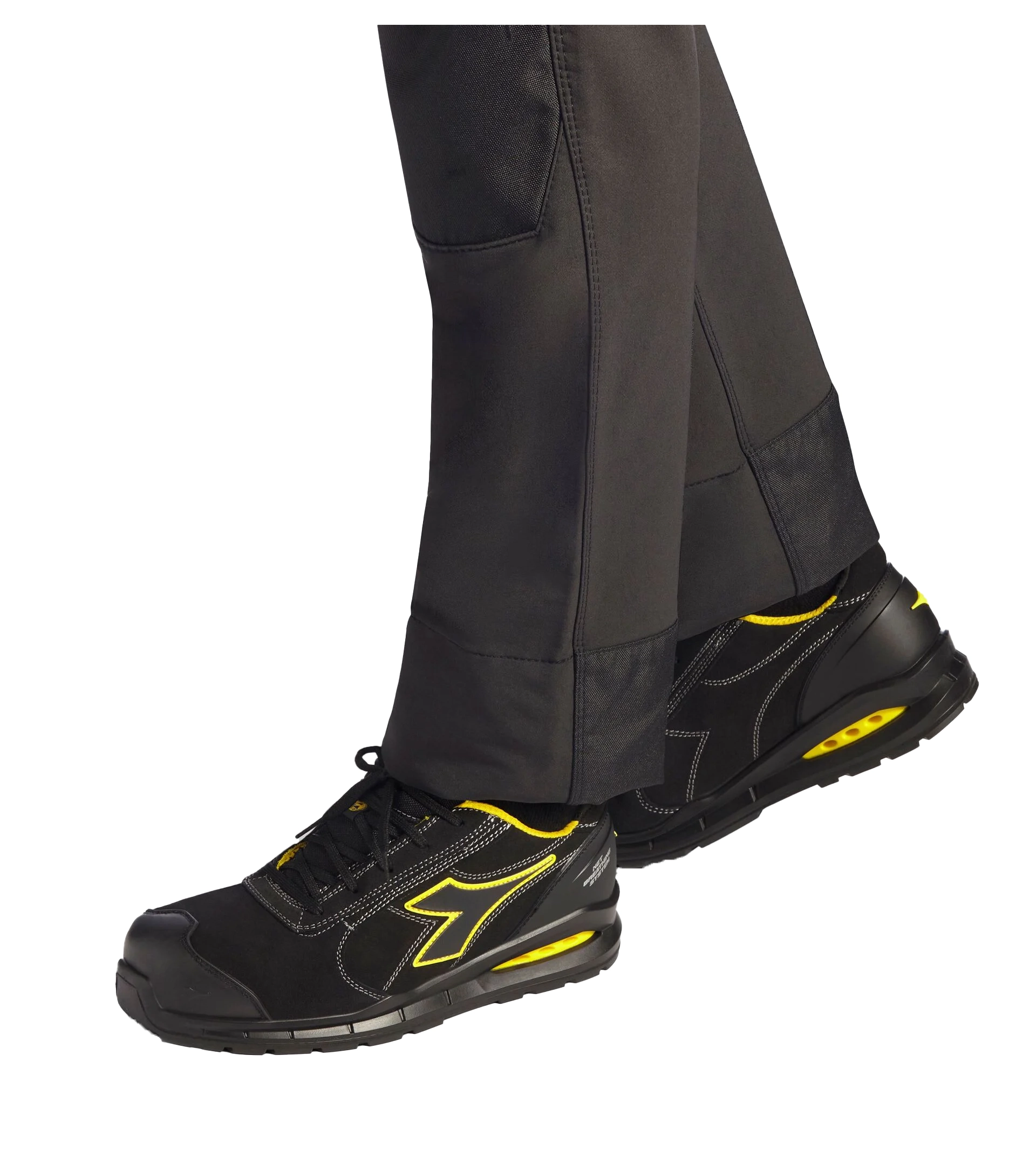 Diadora Run Net Airbox Low S3 veiligheidsschoen Zwart/Geel