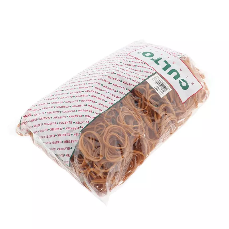 Elastiek 35mmx3mm 1 Kilo Bruin