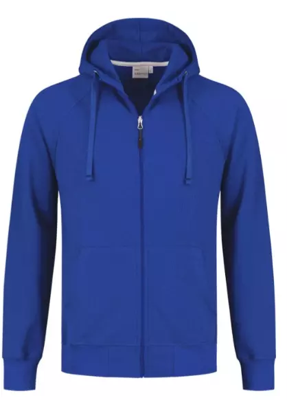 Hooded sweatvest reno Santino korenblauw