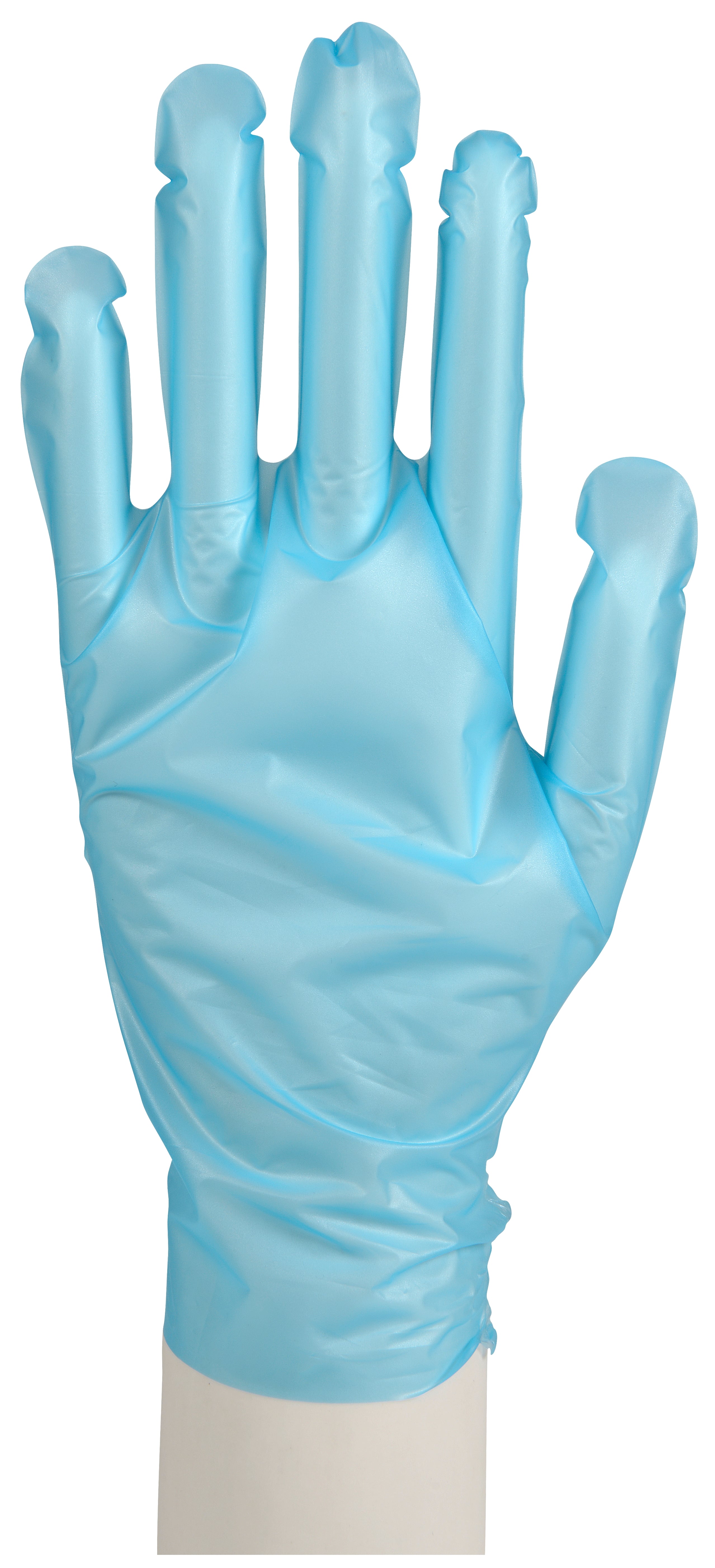 Handschoen blauw TPE maat S