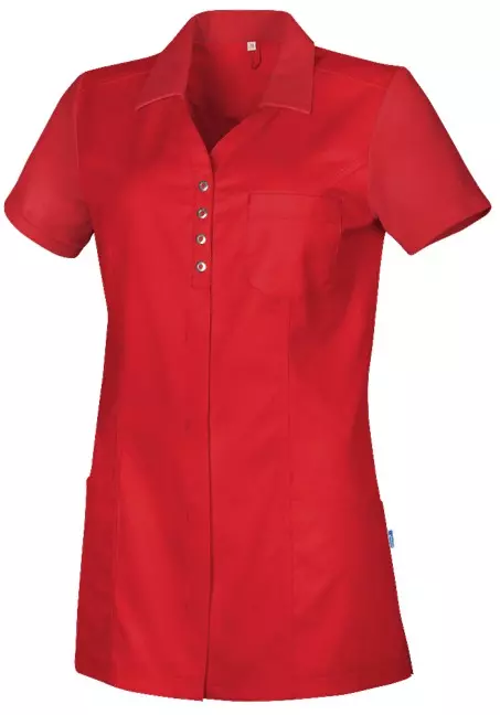 Dames tuniek met PiquÃ© rood