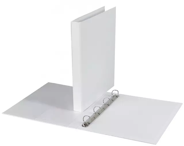 Ringband 4 Rings D-Mechaniek van 20mm A4 Wit Quantore