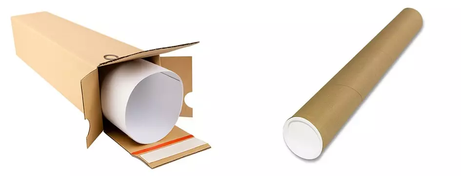 Verzendkokers rond en vierkant