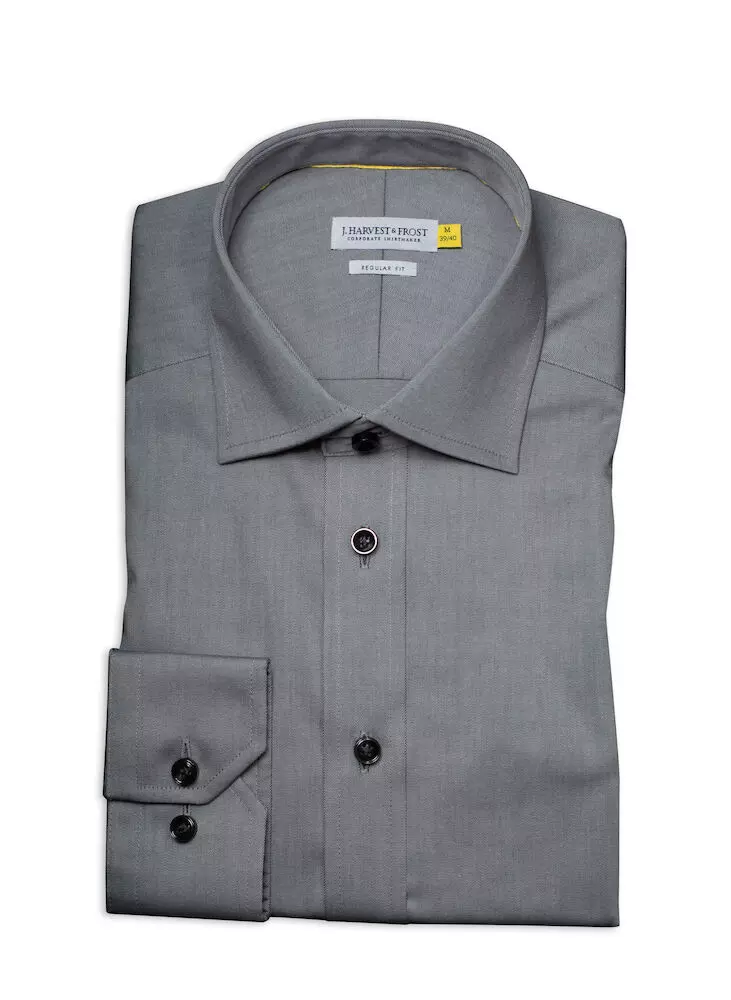 Overhemd heren Yellow Bow grijs J. Harvest & Frost 50