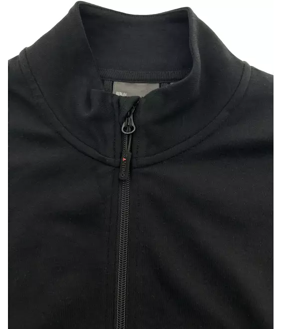 Sweatvest Berlin zwart