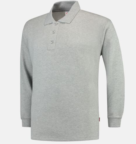 Polosweater grey melange PS-280