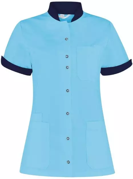 Damesjas Mila magic azuur/donkerblauw