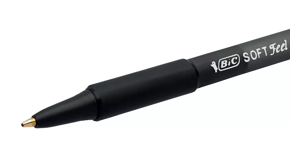 Bic Balpen Soft Feel Clic Grip Zwart