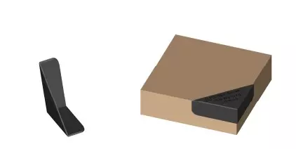 Beschermhoek vo12-22/45 zwart (doos à 2000st)