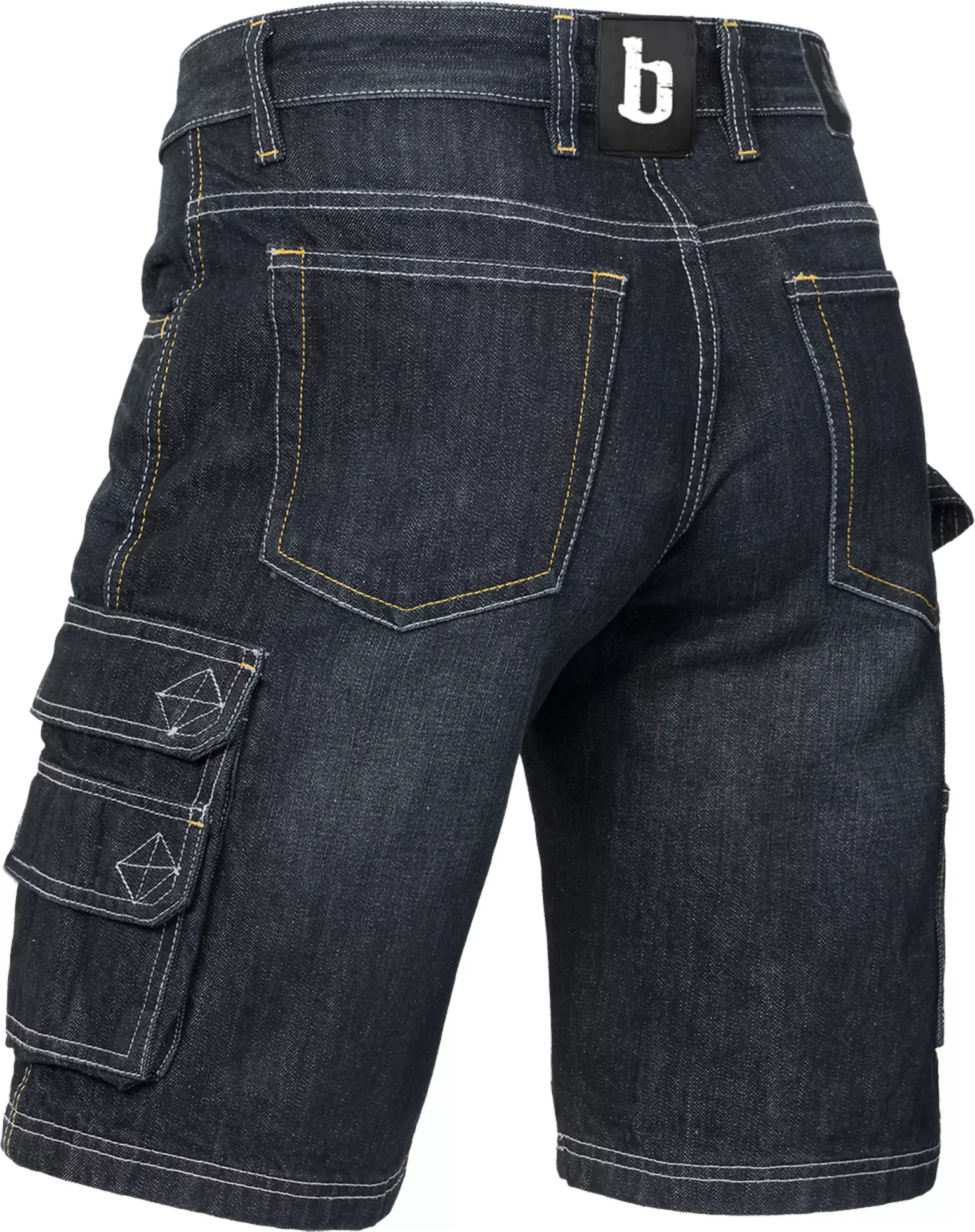 Korte Werkbroek Ruben Denim Donkerblauw
