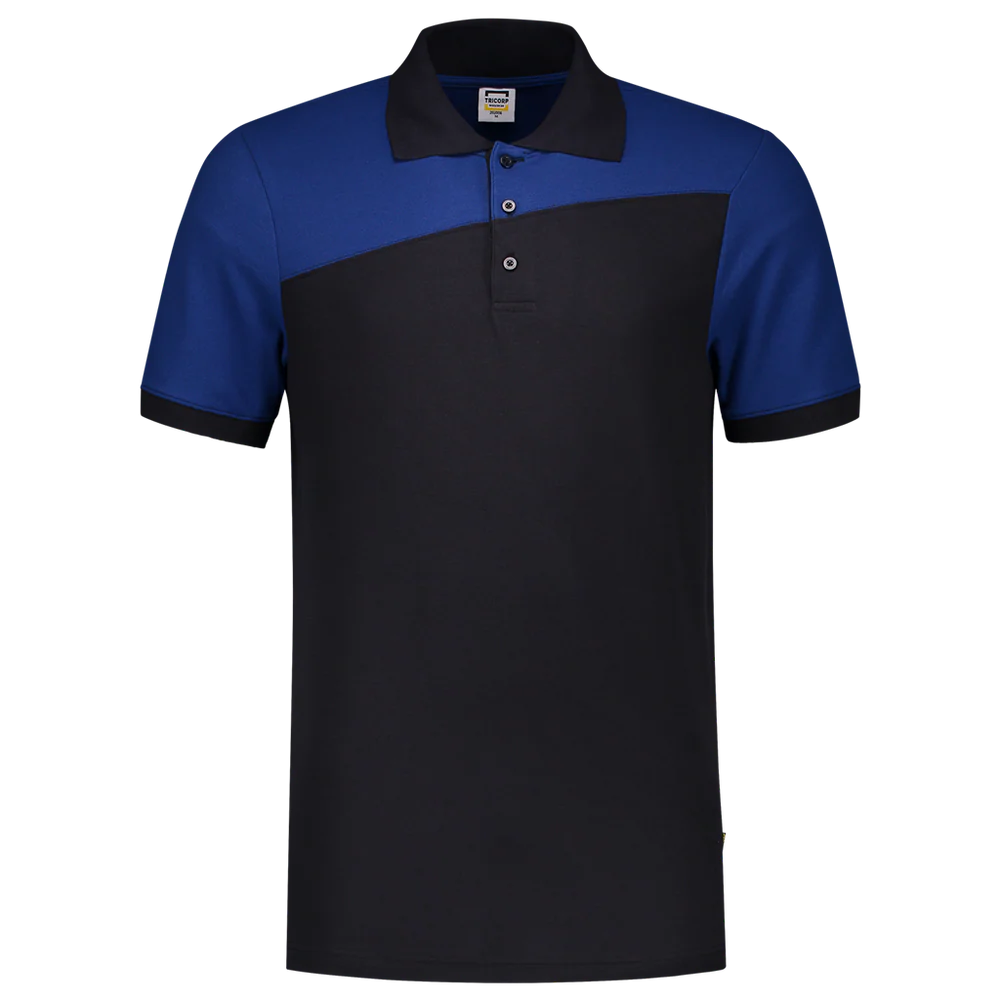 Polo Bicolor Naden navy royal blue