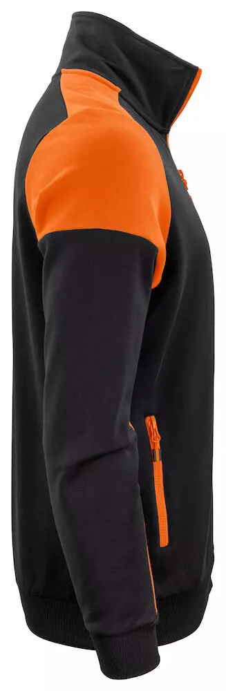 Sweatvest heren Prime zwart/oranje Printer